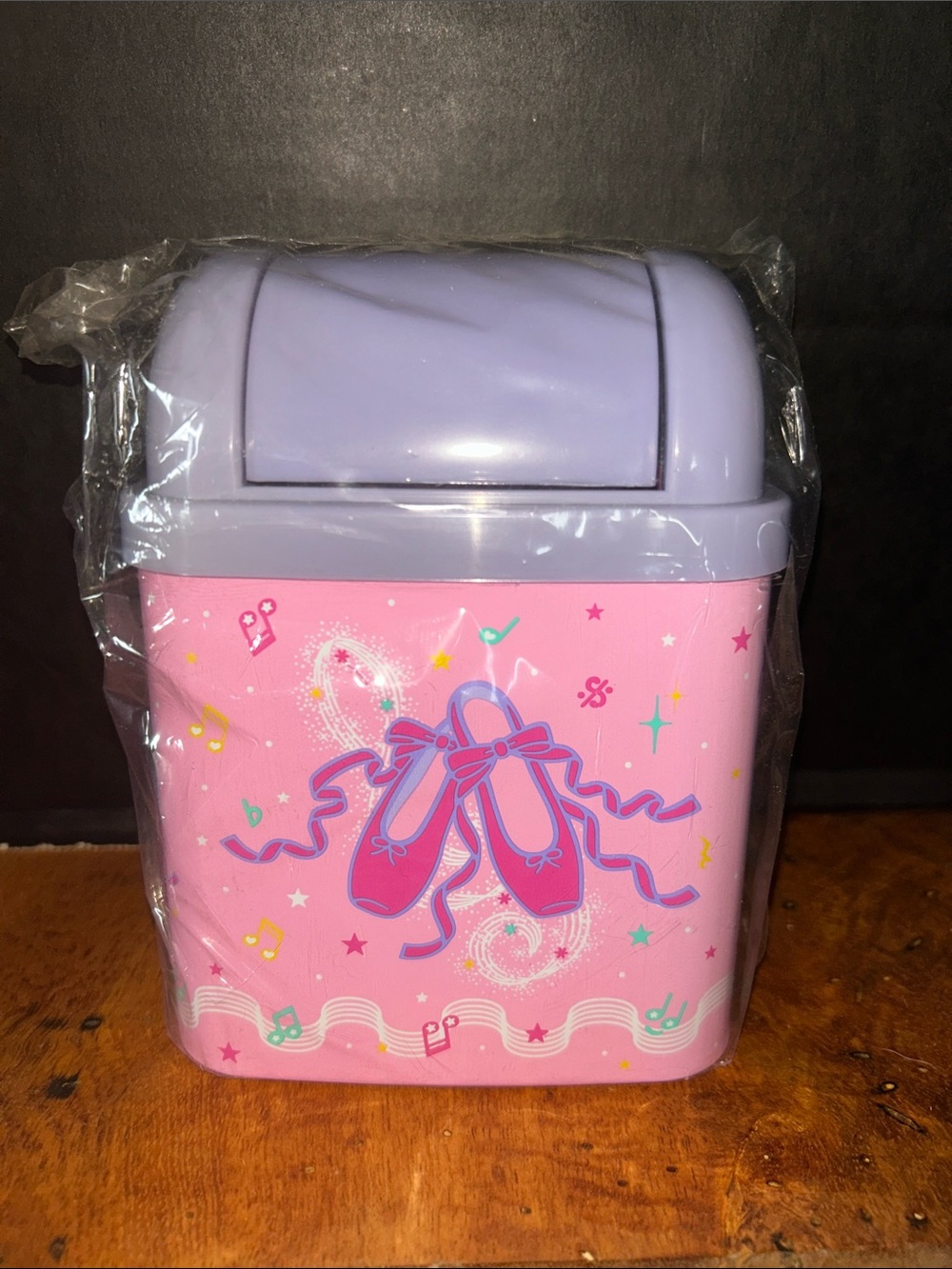 Sanrio Vintage 1996 Petite Plie Rubbish Can Swing Opening